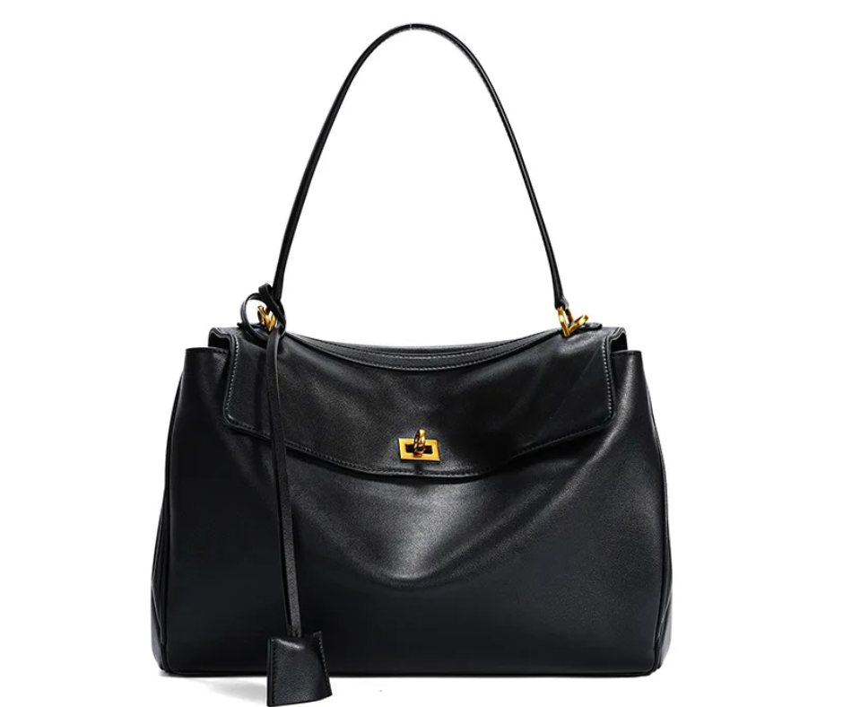 Élégance Brun – Luxuriöse Wildleder-Tasche