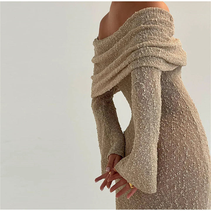 Off-Shoulder Maxikleid