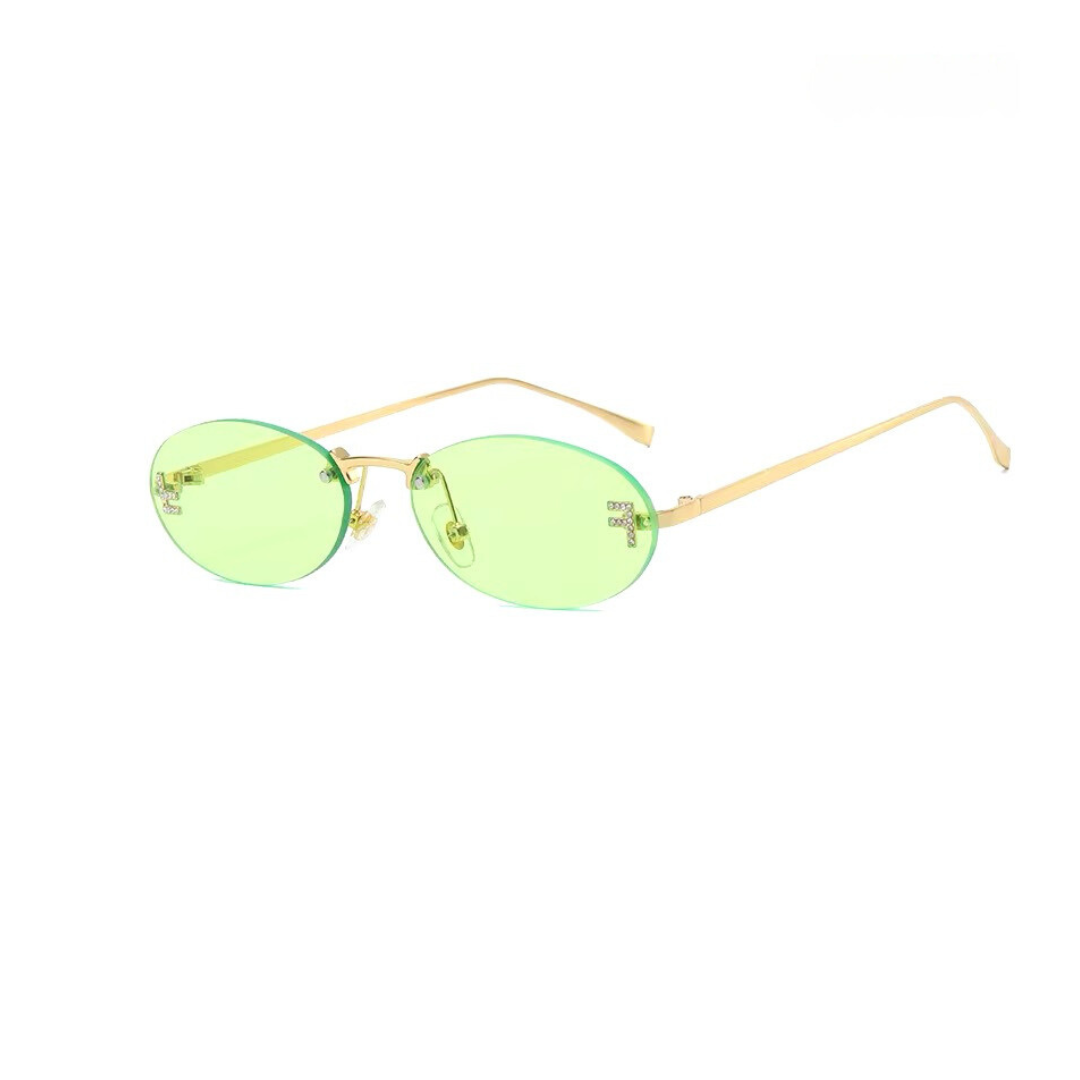 Diamant Randlose Sonnenbrille