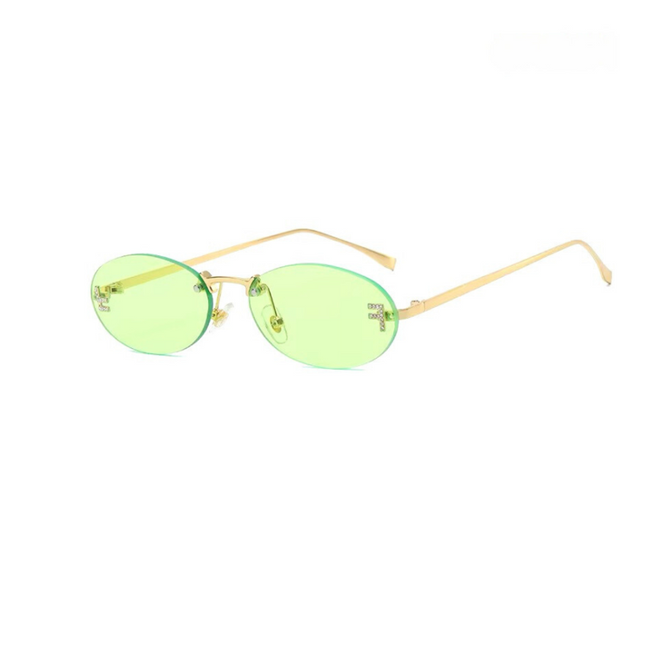 Diamant Randlose Sonnenbrille